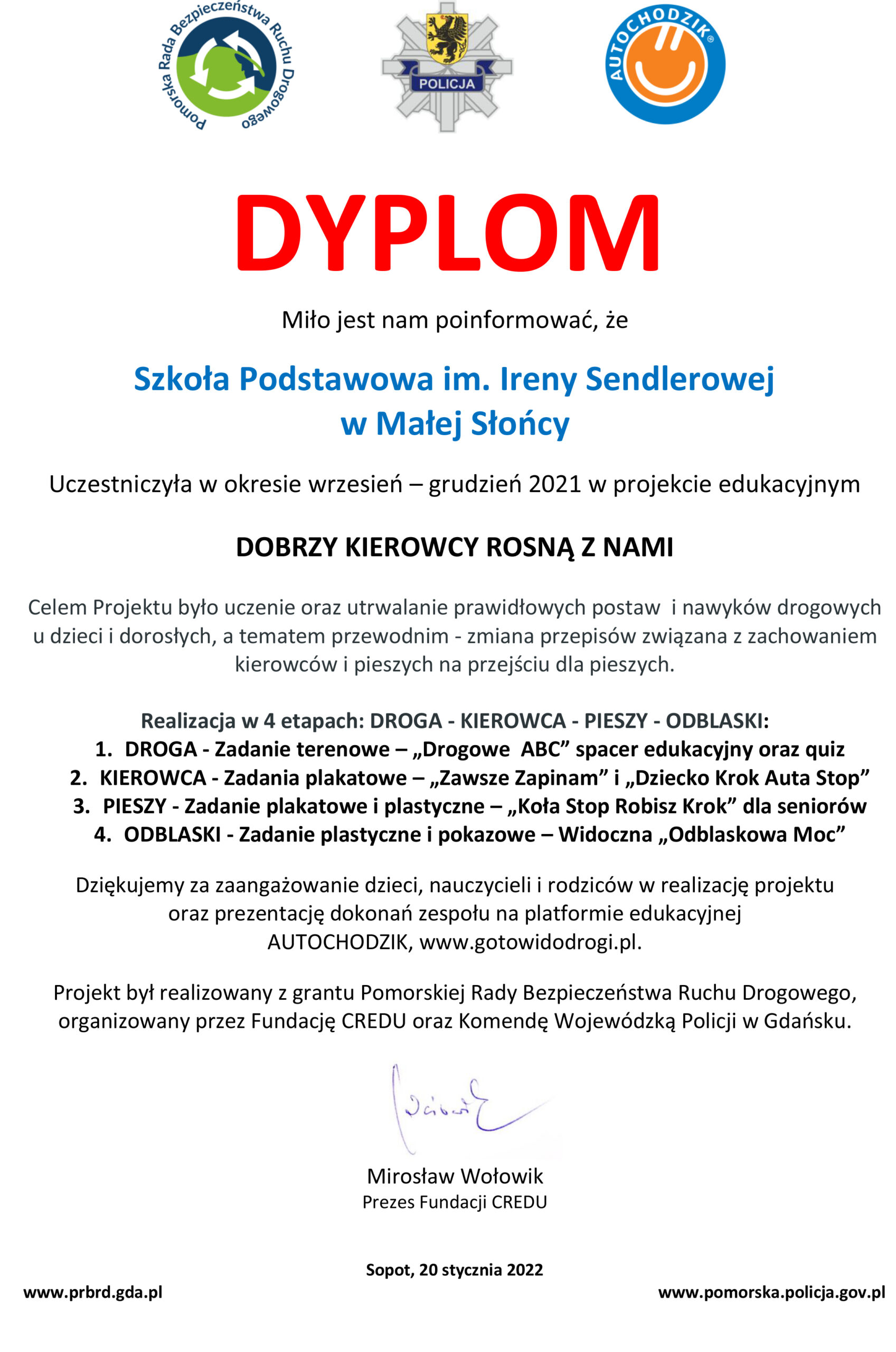 DOBRZY KIEROWCY ROSNĄ Z NAMI