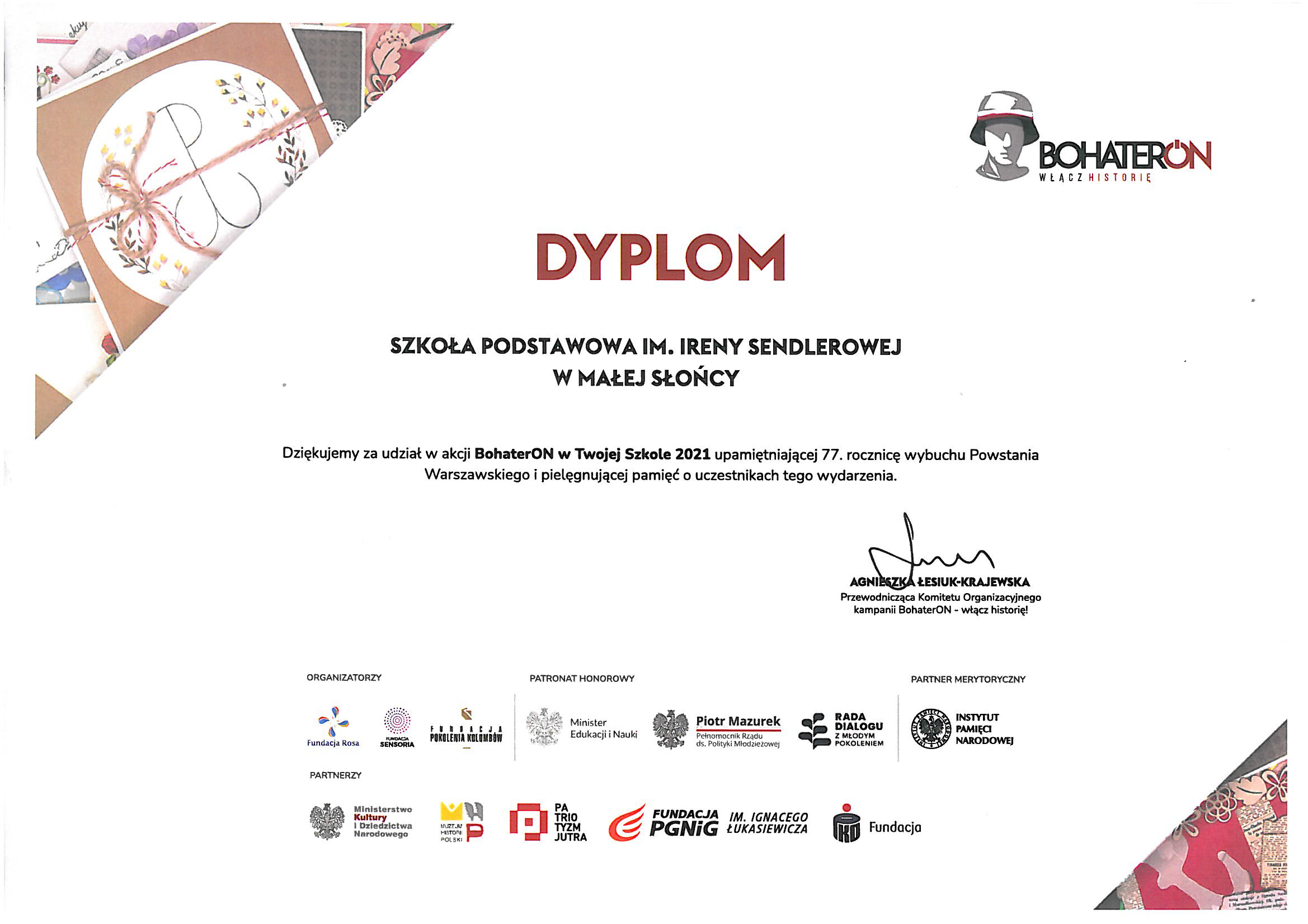 BohaterON w Twojej Szkole 2021