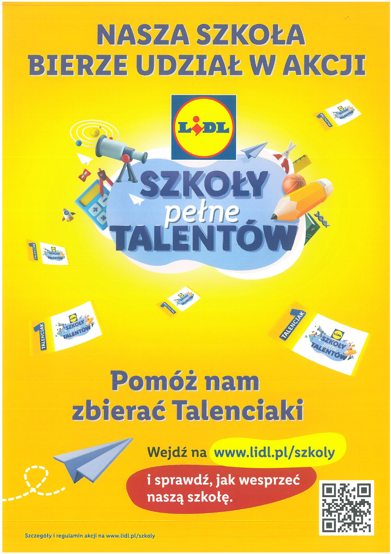 Akcji Lidla „SZKOŁA pełna Talentów”.