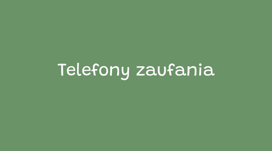 Telefony zaufania