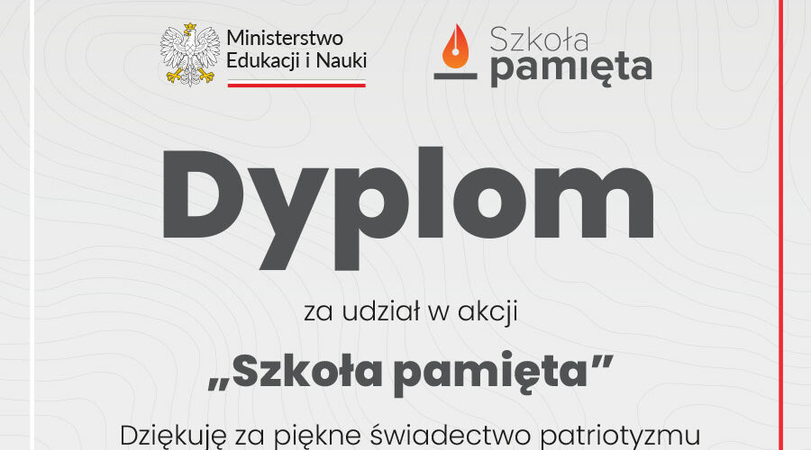 szkoła pamięta-dyplom